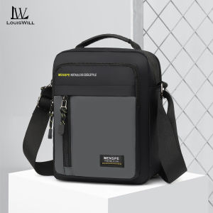 LouisWill Mens Bag Fashion Shoulder Bag Sling Bag Large Capacity Messenger Bag Crossbody Bag Business Bag Outdoor Sports Bag Leisure Bag Waterproof Portable Shoulder Bag Anti-Scratch Bag