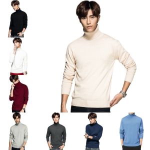 Men Winter Sweater Warm Pullovers Slim Fit Knitwear Casual Jumpers Sweatshirts Knitted Turtleneck Fashion Sweaters Man Clothing