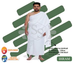 KAIN IHRAM PRIA  BAJU IHRAM DEWASA KAIN IHRAM UMROH IHRAM HAJI DEWASA