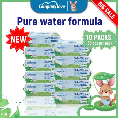 Company Love 800Pcs Non-Alcohol Unscented Safe For Baby Gentle Disposable Cotton Wet Tissue 濕紙巾 嬰兒濕巾