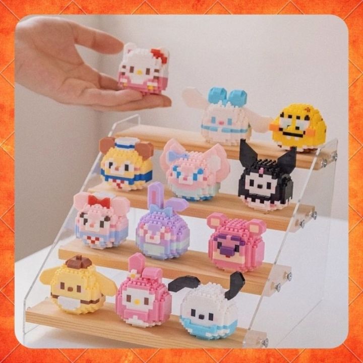 Damo Egg Nano Block Bricks Kartun Mainan Balok DIY Mainan Blok