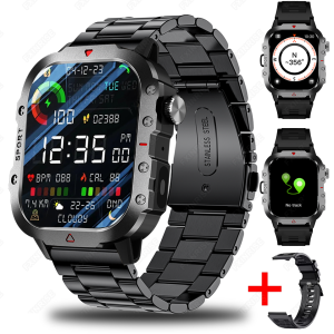 2025 Men Women Sport Smart Watch 2.01 Screen Blood Oxygen Bluetooth Talking Watch Multi Sport LED Flashlight Outdoor Smart Watch （6 months warranty only replacement no repair） For Android For  Xiaomi For IOS