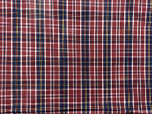 ผ้าเมตร ผ้าฝ้าย 100% ผ้าฝ้ายลายสก็อต ผ้าทอลายสก็อต หน้ากว้าง 45 นิ้ว หน่วยขายเป็นเมตร