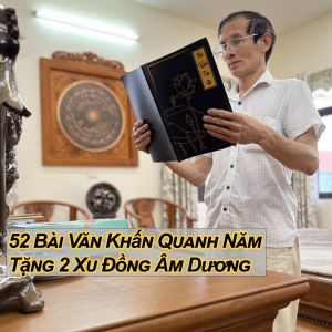 Sách Văn Khấn Trọn Bộ 52 Bài - Tặng kèm 2 đồng xu