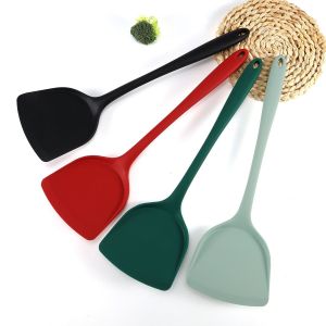 BY267 Spatula Sutil Silikon Stainless peralatan masak