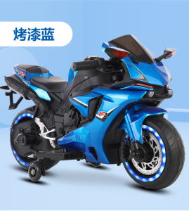 SG Kids electric motorcycle rechargeable large size with music and lights with training wheels toy gift for 2-10 yrs