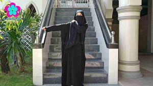 Dasmont Fashion Abaya Jetblack Hitam Pekat Basic Dress Lengan Resleting Gamis Lebar