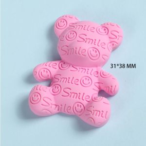 Sticker gắn dép sục Crocs hình gấu Smile nhiều màu