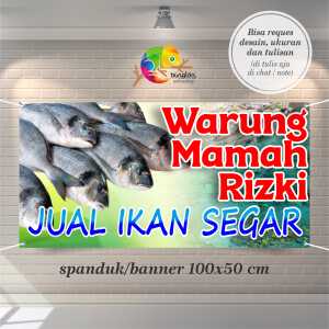 Cetak Spanduk Banner Jual Ikan
