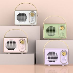 MERCUR Multicolor Bluetooth Speaker Fast Transmission 5.0 Bluetooth Wireless Speaker Small Long-lasting Portable Speaker Home Use