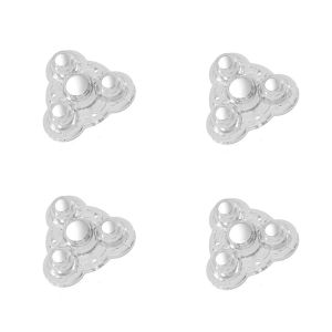 ZYJC MALL 4pcs 360° Rotation Universal Pulley Self-Adhesive Heavy Duty Swivel Casters Durable Transparent Universal Wheel Furniture