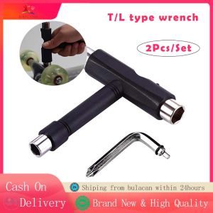 T/L Type Skateboard Repair Wrench Tool Multifunctional Accessories for Roller Skate Scooter Skateboard Universal