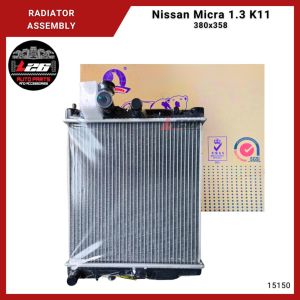 15150 Nissan Micra 1.3 K11 1992-2000 Radiator Assembly M/T 380x358x26mm 21410-45B00/72B00 (Polar)