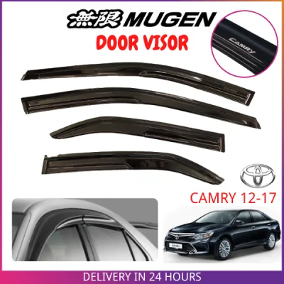 TOYOTA CAMRY 2012 - 2017 (XV30) MUGEN DOOR VISOR Air Press Window Mugen Style Acrylic Wind Deflector