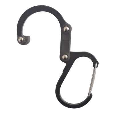 BLACKON Fishing Non-Locking 360°Carabiner Climbing Gear Travel Multifunctional Carabiner Hybrid Gear Clip Hanging ​Buckle Rotating Hook Clip
