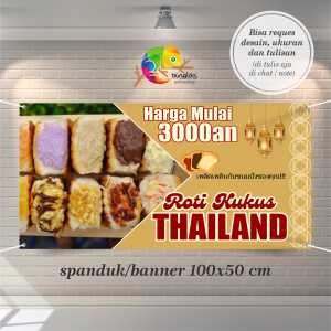 Cetak Spanduk Banner Roti Kukus Thailand