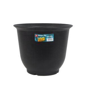 FC1 Diameter 34cm High Quality Round Liner Texture Flower Pots With Tray Bottom Hollow Gardening Plastic Pasu Bunga