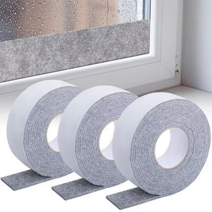 FELIZ Felt Cotton Window Absorbent Strip Thickened Self Adhesive Windowsill Water Strip Water Absorbent Window Drip Tape Window Condensation Control