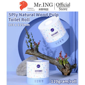 MR.ING x Man Hua 5-Ply Virgin Wood Pulp Toilet Paper Hypoallergenic Fragrance-Free 120g