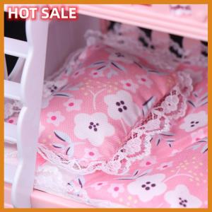🔥🔥🔥dingdaocunz Dollhouse Miniature Simulation European Princess Double Bed Doll Furniture Toys