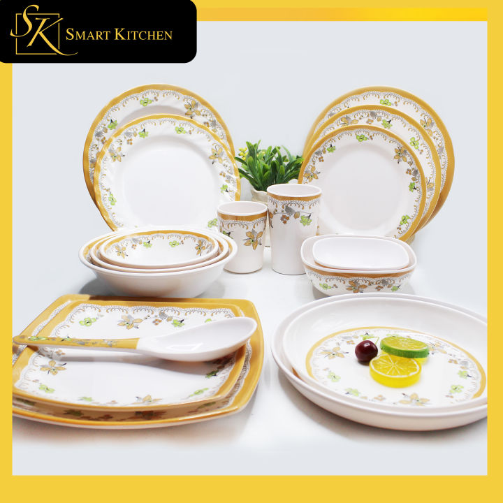Smart Kitchen Wild Flower-O Dinning Plato Mangkok Platito Sandok