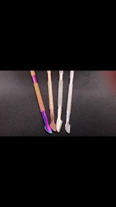 Stainless steel manicure   Double-headed small steel pusher   Beauty and skincare tools   Nail pusher and nail protector   Remove dead skin and polish off nails
