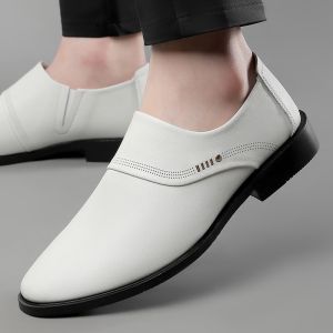 Free Shipping MenS Leather Sandals 2026 New Style Formal And Casual With A Hollowed-Out Design Perfect For Summer Easy Slip-On Leather Shoes