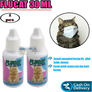 MR FLUCAT 30 ML Anti Flu dan Pilek Untuk Kucing Obat Flu Kucing Obat Kucing Pilek Obat Kucing Sakit