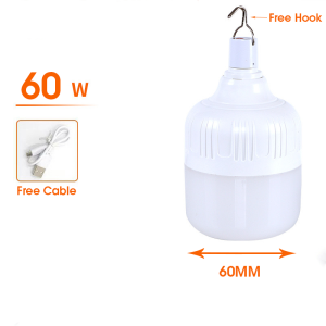 Breao 600W Rechargeable Light Bulb Waterproof Emergency Lamp Portable 5 Modes LED Night Market Light Outdoor Camping Light 5 Modes