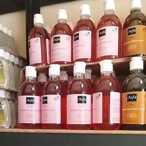 ASFA COFFE Brightening Shower Scrub / Sabun Mandi Aroma Kopi / Shower Scrub Plus Collagen / Body Wash