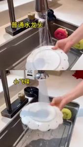 ✅2026 NEW✅JOMO Kitchen Faucet Aerator 360° Rotatable Splash Filter Water Saving Tap Head Faucet Extender Universal splash-proof faucet Small flying saucer faucet