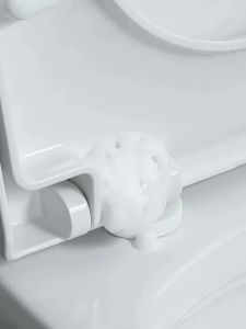 Toilet toilet brush with extended handle to remove dead corners cleaning brush V-shaped plastic toilet brush with curved side