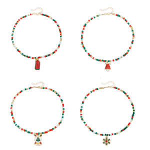 Dynamic Christmas Celebration Sequined Necklace Fanciful Cartoon Plan Addition For Celebratory Instances