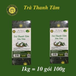 Trà Nõn Tôm Thái Nguyên 1kg Trà Nõn Tôm Thanh Tâm 10 gói 100g Trà Tâm Thái Chè xanh Thái Nguyên