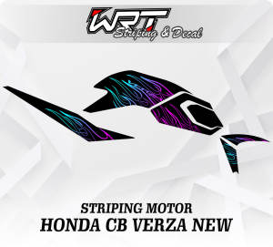 Striping CB 150 Verza New - Stiker Decal Verza New Api Vol 2 (Sudah Terpotong)