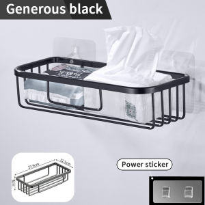Wall Mounted Spice Rack Bathroom Storage Rack Corner Shower Shelf No Punch Kitchen Storage Rack