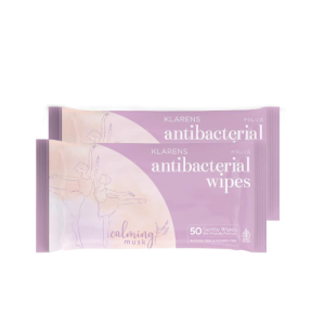 Klarens Antibacterial Wipes Calming Musk 50’s - Tisu Basah Antibacteri