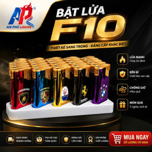 Bật Lửa Khò Tia Xanh F10- Vỏ Nhôm - Có Bơm Ga