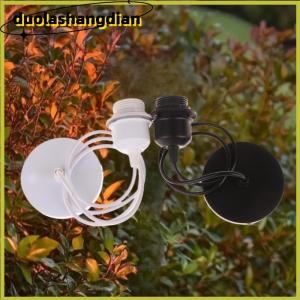 [Duola] 1 Set Nordic Half Teeth Lampshade Base Vintage E27 Hanging Lamp Holders With 0.8 1 1.2 1.5M Cable Ceiling Lamp Holder Socket