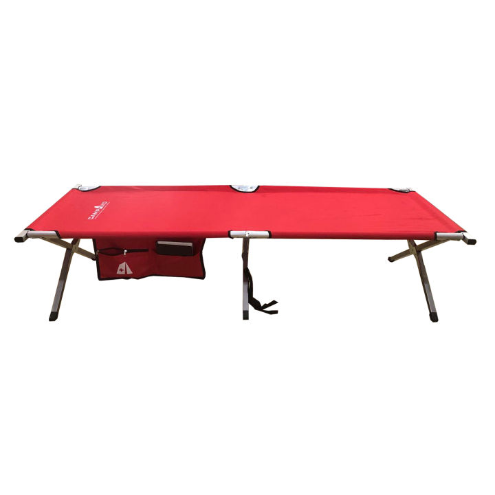 Folding store camp bed