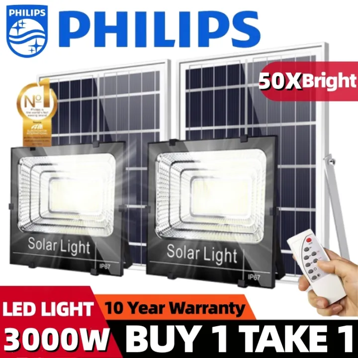 PHILIPS%203000W%20BUY%201%20TAKE%201%20Solar%20Light%20Outdoor%20LED%20Light%20Solar%20Flood%20Light%20Waterproof%20Street%20Lamp%20-%20Image%202