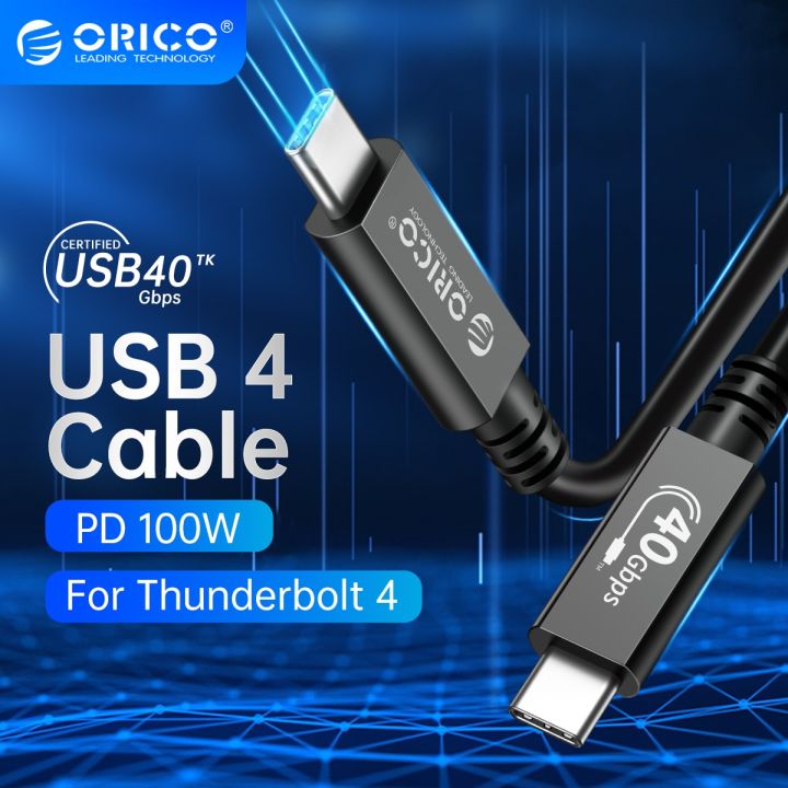 Orico Thunderbolt Cable Usb4 Cable Certified Usb C Cable With 8k60hz Display 40gbps Data 4514