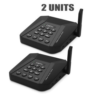 CallToU Wireless Intercom for Home Long Range Multi-channel Office Wireless Intercome System Adjustable Volume Recharge Battery CI05
