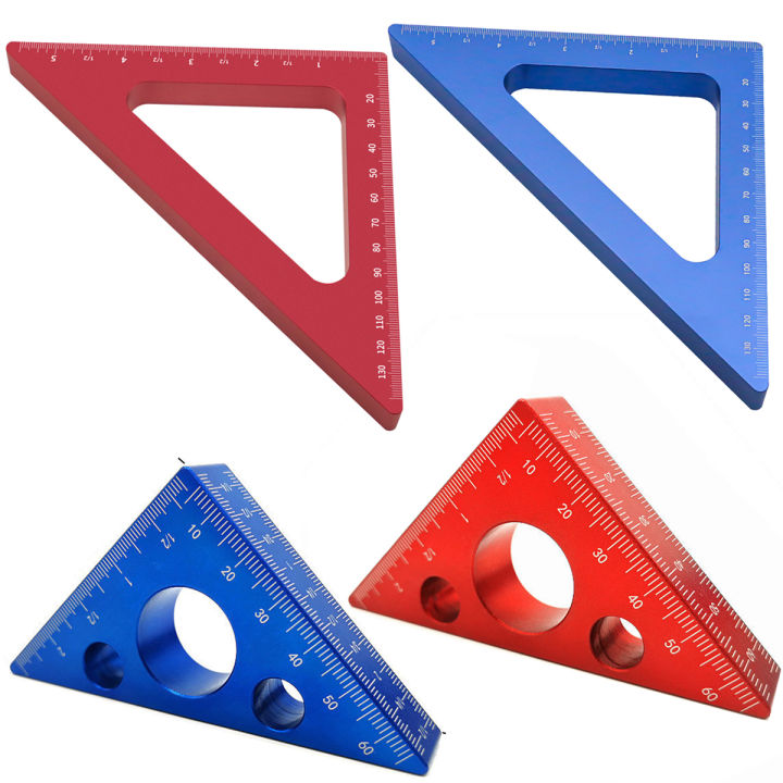 Aluminum Alloy Right Angle Ruler 45/90 Degree Layout Thickened Triangle