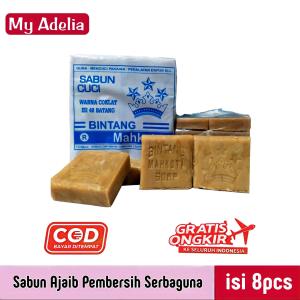 Sabun Coklat Ajaib Penghilang Noda Membandel isi 8 Batang / Sabun Ajaib Pembersih Noda Serbaguna