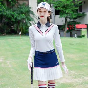 2022 Women Golf Shirt Ladies Long-Sleeved Slim Fit T-Shirt Women Ball Sun-Protection Golf Clothes Baseball Table Tennis Tops