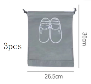 3pack Shoe Storage Bag with Transparent Window for Easy Viewing Travel Shoe Bag