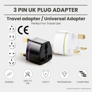 [Ready Stock] UK/Singapore 3-pin Plug Power Adapter | UK 3-pin Plug Adapter | Travel Adapter | Universal Adapter PRO