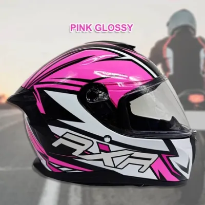 RXR Motorcycle CLEAR VISOR FULL FACEHELMETWITHICC(BPS)SIZE 59-60CM Large(Model: 093-1)【gg1】
