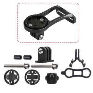 BUCKLOS Bicycle Computer Mount 3 in1 Bike Light Seat Alloy Bike Extension Flashlight Seat for Garmin